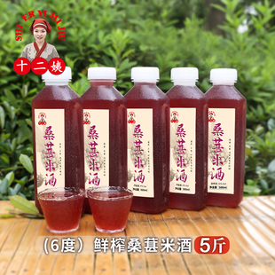 十二姨米酒桑葚酒5斤糯米酒酿农家自酿甜酒客家手工低度