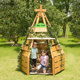 儿童木屋户外帐篷益智大型玩具幼儿园游乐场树屋收纳柜木质游戏屋