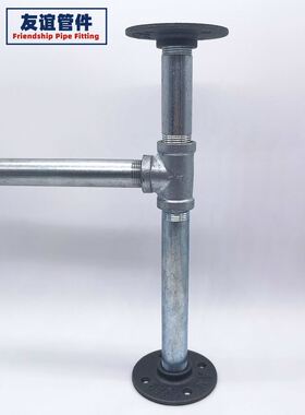 KI9S法兰盘法兰片法兰座水管铸铁内丝法兰螺纹底座4分6分固定盘铁