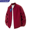 春秋衣服休闲情侣棒球服外套 飞行教练夹克男款 WASSUP FELIPE美式