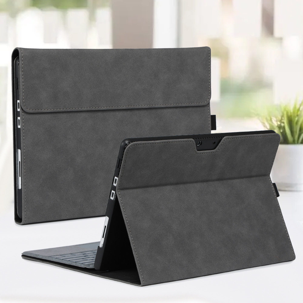 MICROSOFT SURFACEPRO9 보호 케이스 PRO7+ 태블릿 2-IN-ONE 가죽 케이스 8|7|6|5|4 액세서리 브래킷 낙하 방지 쉘 GO2 단순 표면 GO3 비즈니스 가방 전원 공급 장치에 적합
