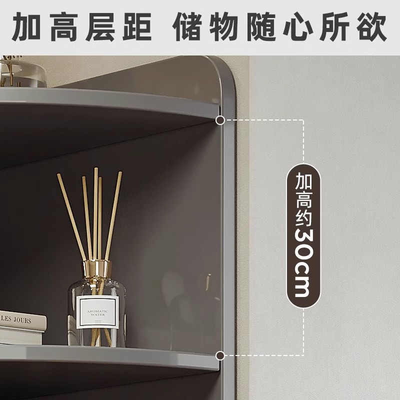 角柜墙角三角形拐角柜客厅多功能靠墙转角柜置物架茶水收纳储物架