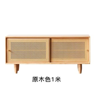 柜穿鞋 换鞋 凳简约矮鞋 架 凳鞋 实木入户藤编鞋 日式 柜家用门口可坐式