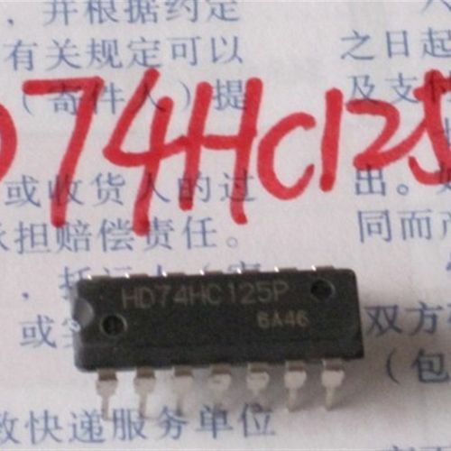 TI 原装 SN74HC125N 四总线缓冲器 现货
