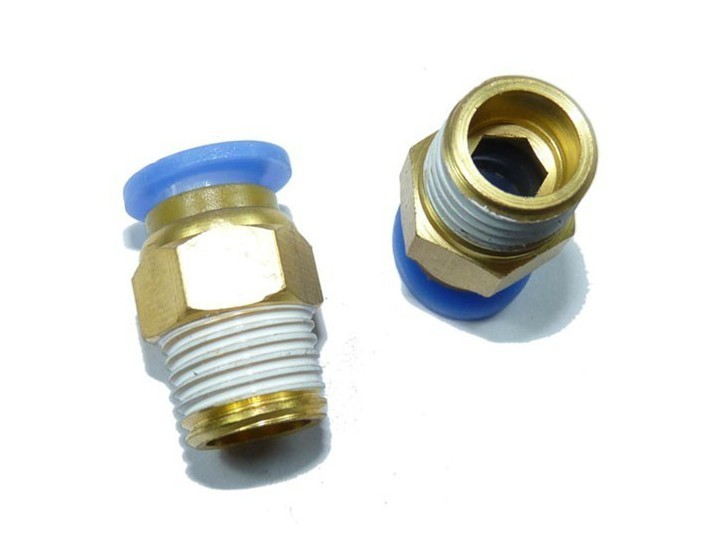 气动接头 铜塑接头 塑料接头 PC外螺纹直通 PC12-02 外螺纹