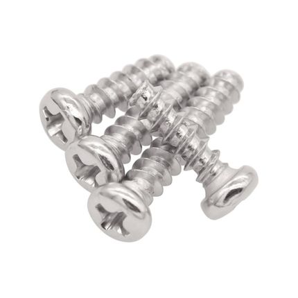 金固盈镀镍加硬十字圆头平尾自攻螺丝钉PB盘头平头自攻丝M1M2M2.3