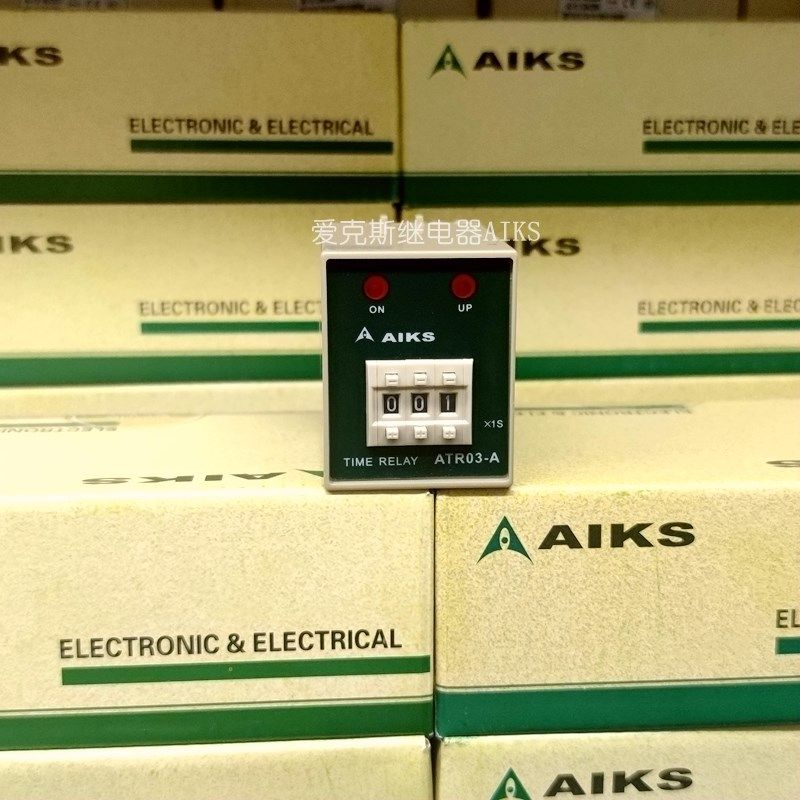 原装AIKS爱克斯时间继电器ATR03-A2 999S 12V24V220V380V 8脚X1S