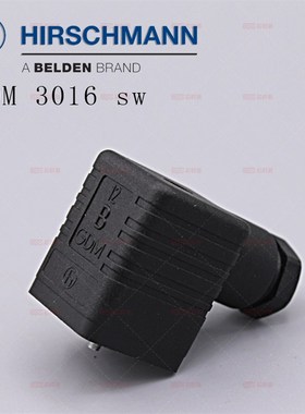 液压气动电磁阀插头黑色四插头电动润滑泵B12接线盒934 395-100