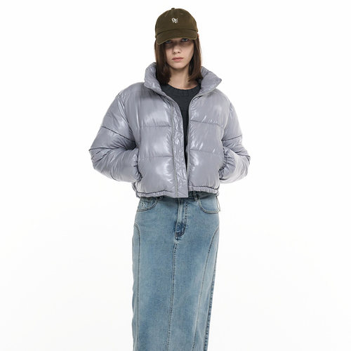 【折扣】General idea 星星闪钻千禧风韩系休闲短款高领棉服外套