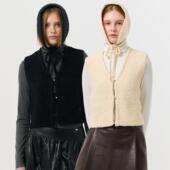 保暖背心女款 IDEA秋冬软糯可爱羊羔绒V领开衫 折扣 GENERAL