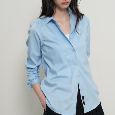 【折扣】General idea 韩国正品衬衫女士免烫铆钉装饰L03507