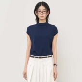 现 General idea半高领设计精致短袖 针织衫 女简约休闲上衣韩系