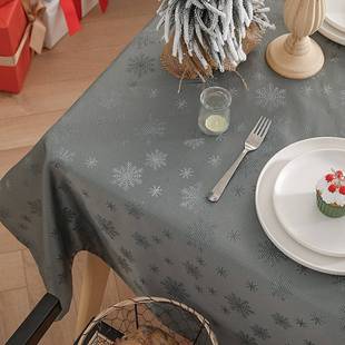 酒店桌布茶饰几巾 亮丝提花桌布盖轻奢风家用餐厅台布氛围感桌面装