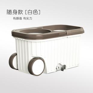 3旋转甩干拖把桶地拖桶可排水拖地拖桶单桶家用拖布桶甩水墩布