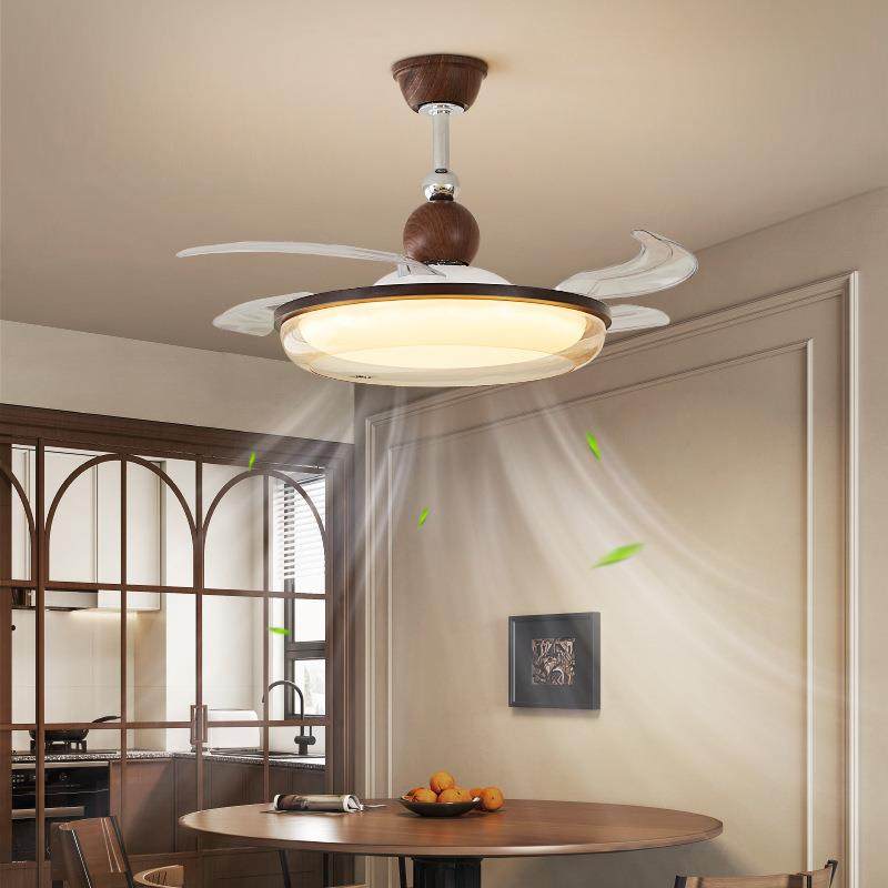 中古风隐形风扇灯静音护眼智能客厅书房餐厅儿童房卧室LED吊扇灯,家装灯饰光源,风扇灯,淘宝优惠券,粉丝福利购,淘宝优惠卷
