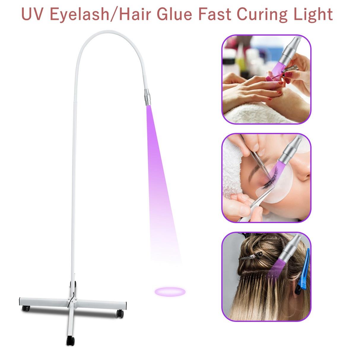 1秒固化可移动UV/LED紫外线胶水照明灯假睫毛延长替换灯头速干灯
