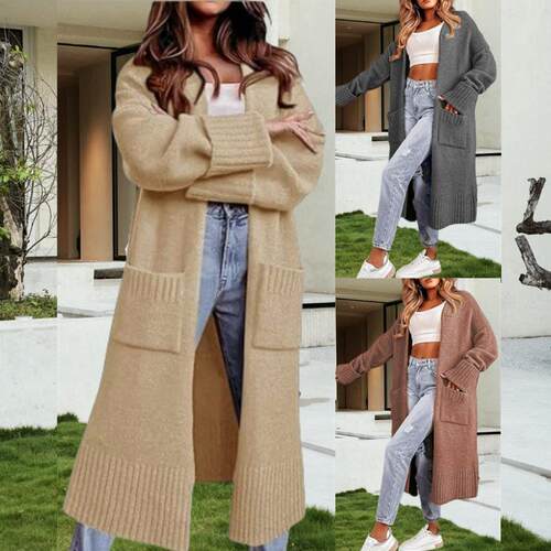 Long Cardigan Sweaters For Women 2025 Fall Open Front Knit