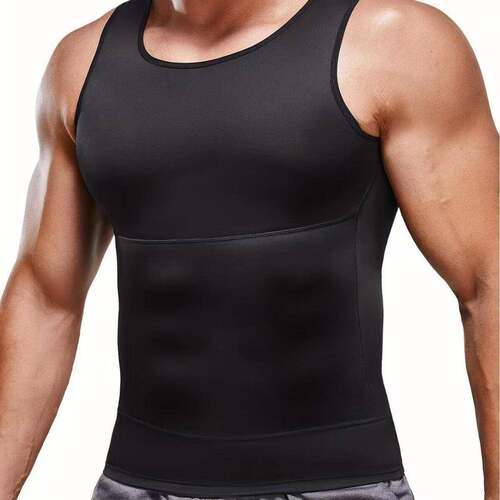 Men's Shapewear Vest Top, Slimming Compression Tank Top,