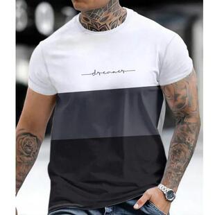 Pack of 5 Summer New Men’s Crew Neck Short Sleeve T-Shirts,