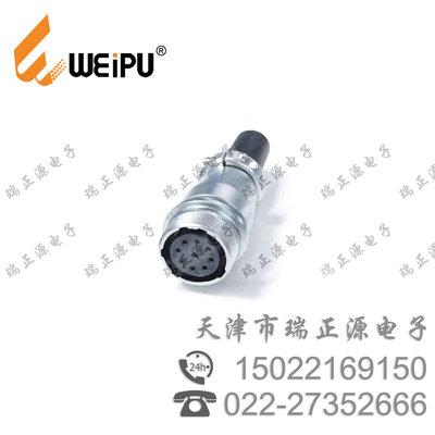 WEIPU威浦WS55K53ZQ 五十三芯25A/10A直式对接航空插座连接器
