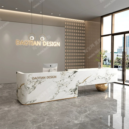 迎宾公司前台服务咨询桌简约现代