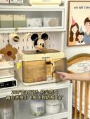 奶瓶收纳盒宝宝婴儿餐具收纳箱带盖沥水架喂养台上收纳辅食置物架