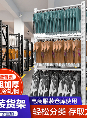 晾挂衣服服装店展示架仓库货架衣柜女冬装西装干洗店家用多层架子