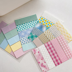 分装胶带  MT胶带打底百搭基础款纯色波点格纹手账胶带 和纸胶带