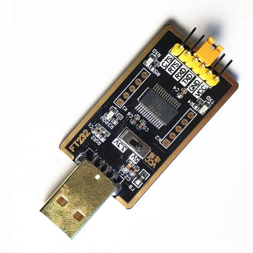 土豪金FT232升级小板 USB转TTL串口FT232R FT232RL TTL刷机下载线