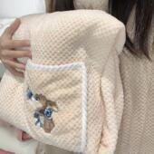 夏季 浴衣可穿可裹浴巾家用女吊带浴裙珊瑚绒柔软亲肤不掉毛洗澡