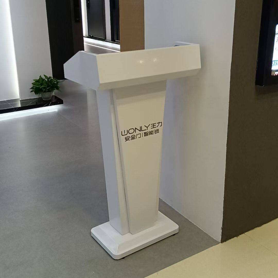 演讲台桌高档商场门店迎宾接待会议主持导购服务咨客烤漆小型发言