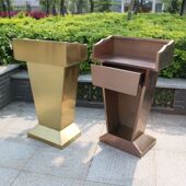 户外不锈钢演讲台迎宾接待台物业登记台保安礼宾台咨客主持台 包邮