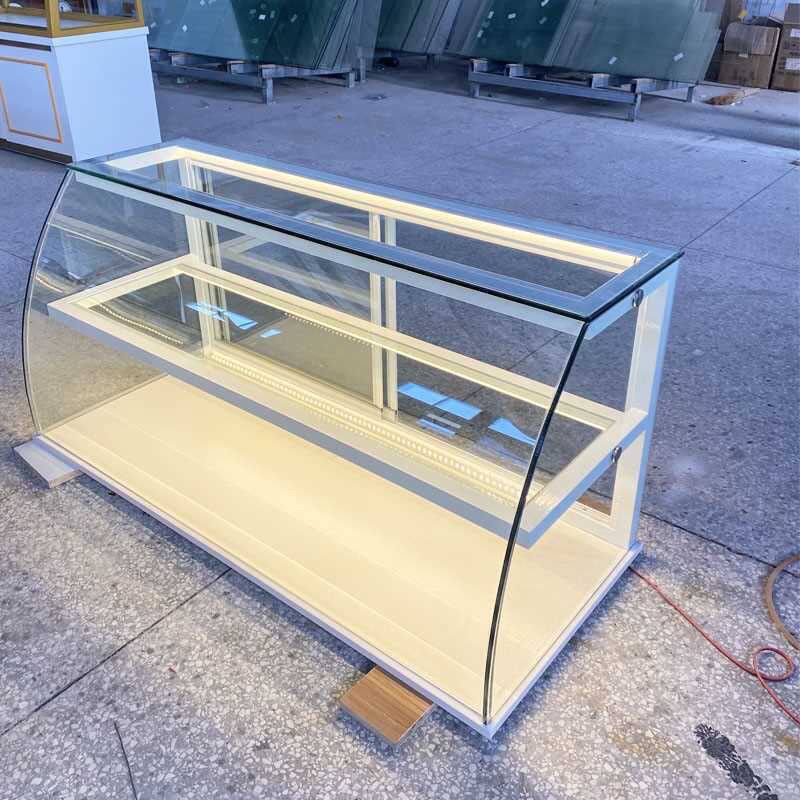 移门玻璃柜糕点柜面包柜展示柜中岛柜玻璃展示柜商用货架铁架铁艺