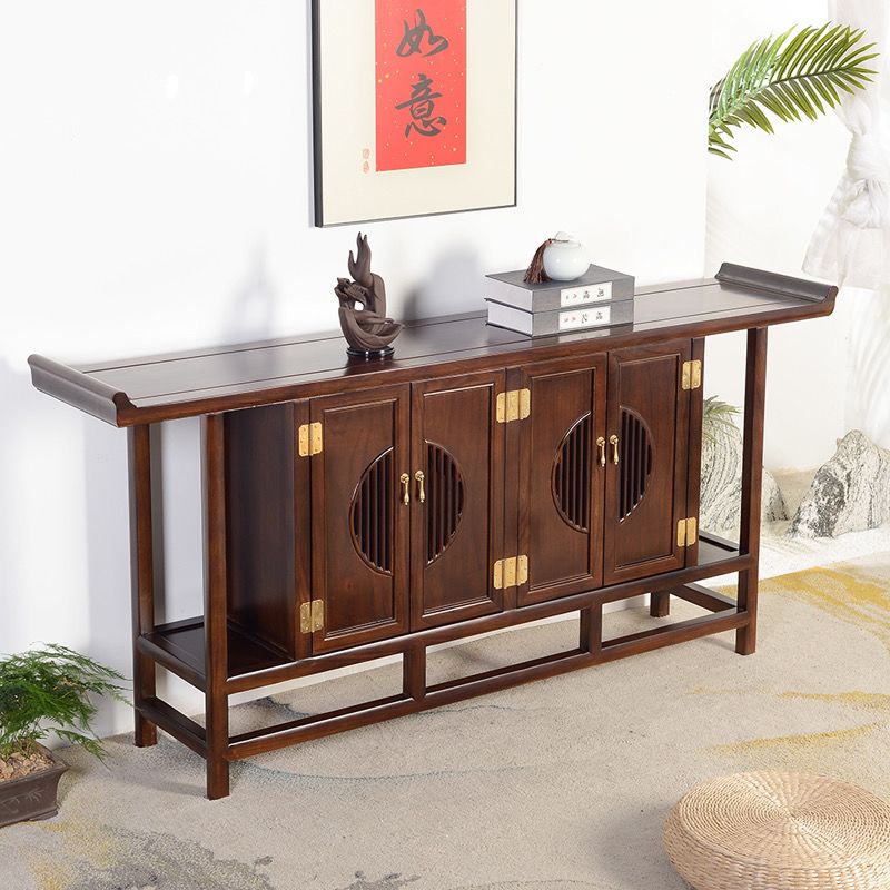 新中式玄关桌家用玄关柜进门客厅条几长条靠墙边网红玄关桌超窄