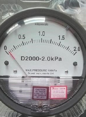 中国杜威 D200060pa差压表/压差表/差压计/压差计/微差压表正