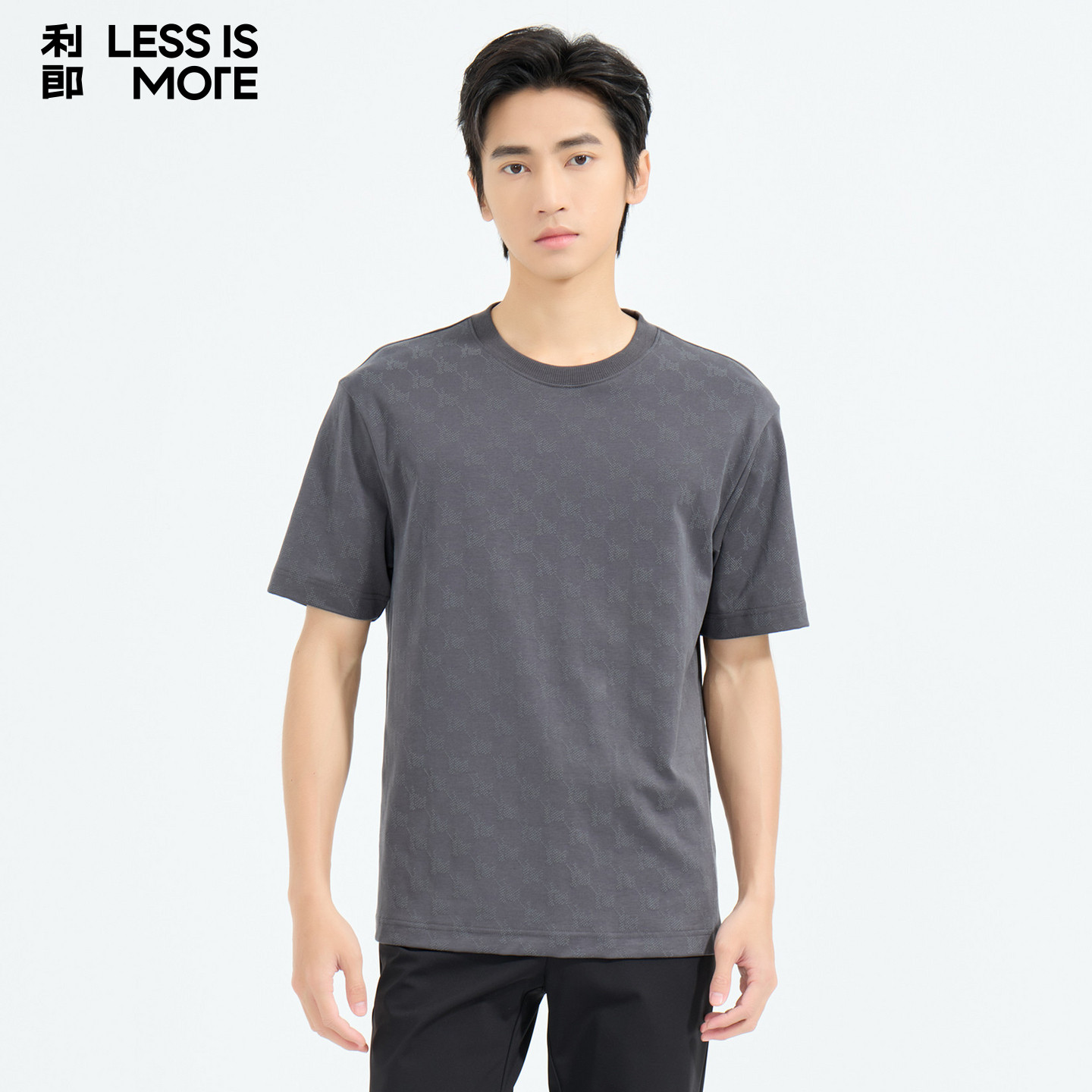 【商场同款】利郎奥莱短袖t恤衫2026年夏季新款时尚休闲圆领短t男