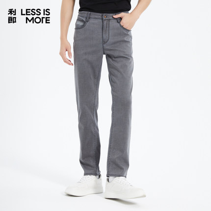 【棉弹面料】利郎奥莱牛仔裤男2025夏季新款透气通勤裤子Q5XNZ013