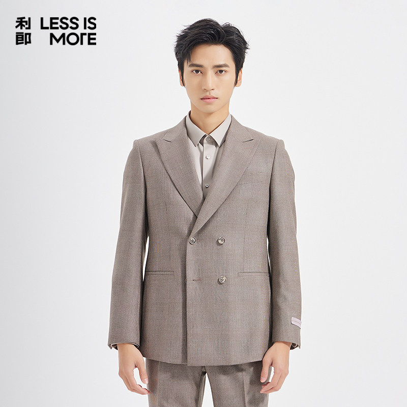 【商场同款】利郎奥莱西服套装2025青年商务秋季新款两件套西装男