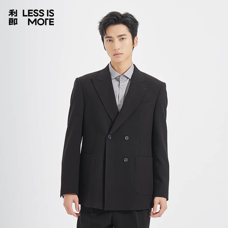 【商场同款】利郎奥莱西服套装2025青年商务秋季新款两件套西装男