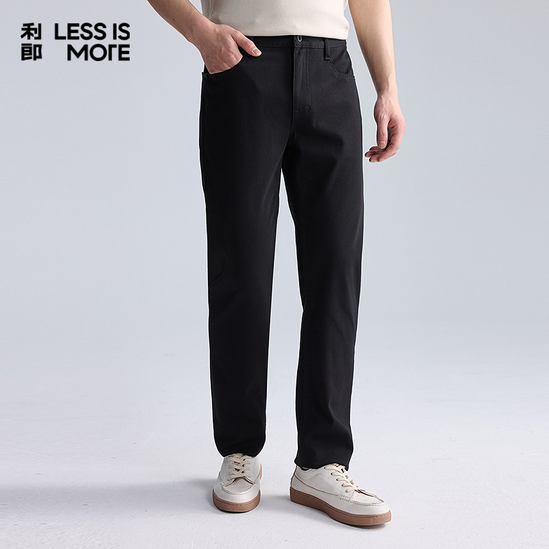 利郎LESSISMORE青年商务牛仔裤