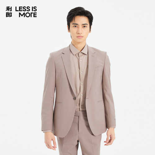 【复古时尚】利郎奥莱西服套装2026春季新款两件套时尚修身西装男