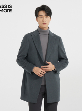 【商场同款】利郎奥莱毛呢外套2025冬季新款休闲保暖大衣Q4DYR508