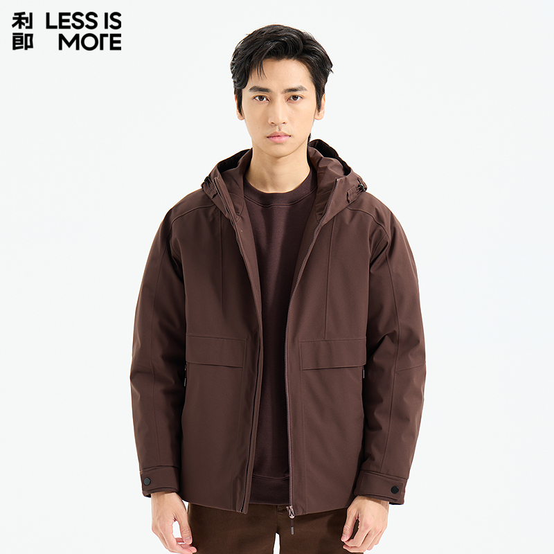 【商场同款】利郎奥莱羽绒服2025冬季新款保暖抗寒外套男Q5DBR021