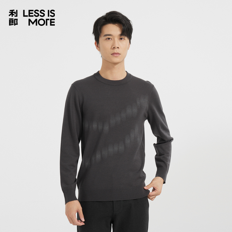 【商场同款】利郎奥莱毛衣2025冬季新款时尚保暖针织毛衫Q4DMS026