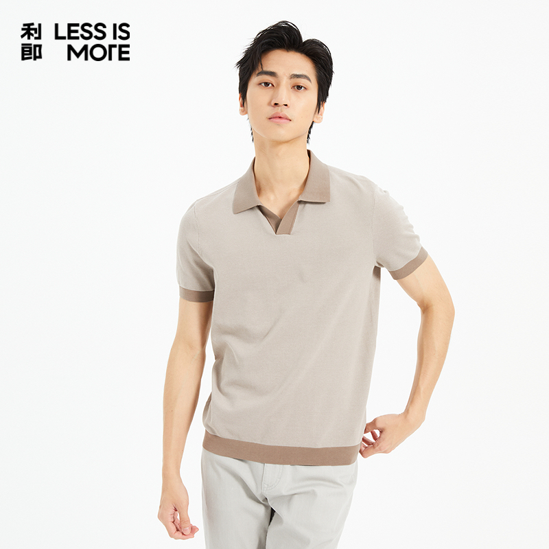 【丝棉混纺】利郎奥莱短袖POLO衫男2025夏季新款休闲短tQ5XTX509