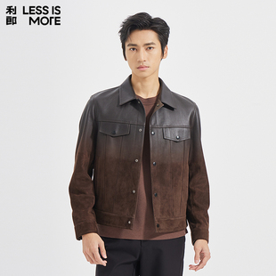 男士 新款 利郎奥莱真皮皮衣2025青年商务秋季 轻奢外套 商场同款