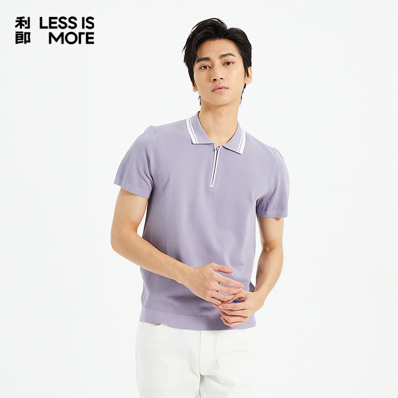 【粘纤混纺】利郎奥莱短袖POLO衫男2025夏季新款休闲短tQ5XTX503