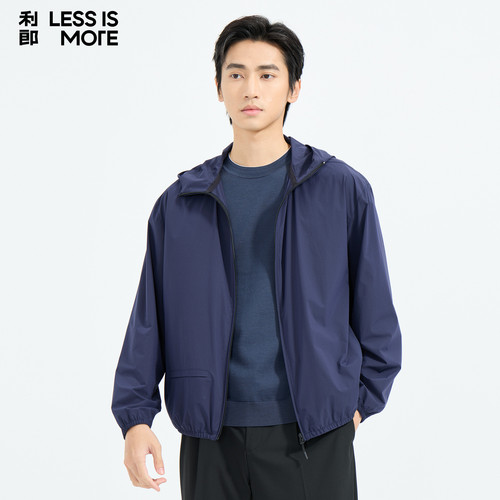 【商场同款】利郎奥莱空调服2026年夏季新款时尚连帽夹克外套男士