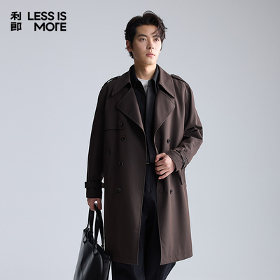 利郎LESSISMORE青年商务风衣