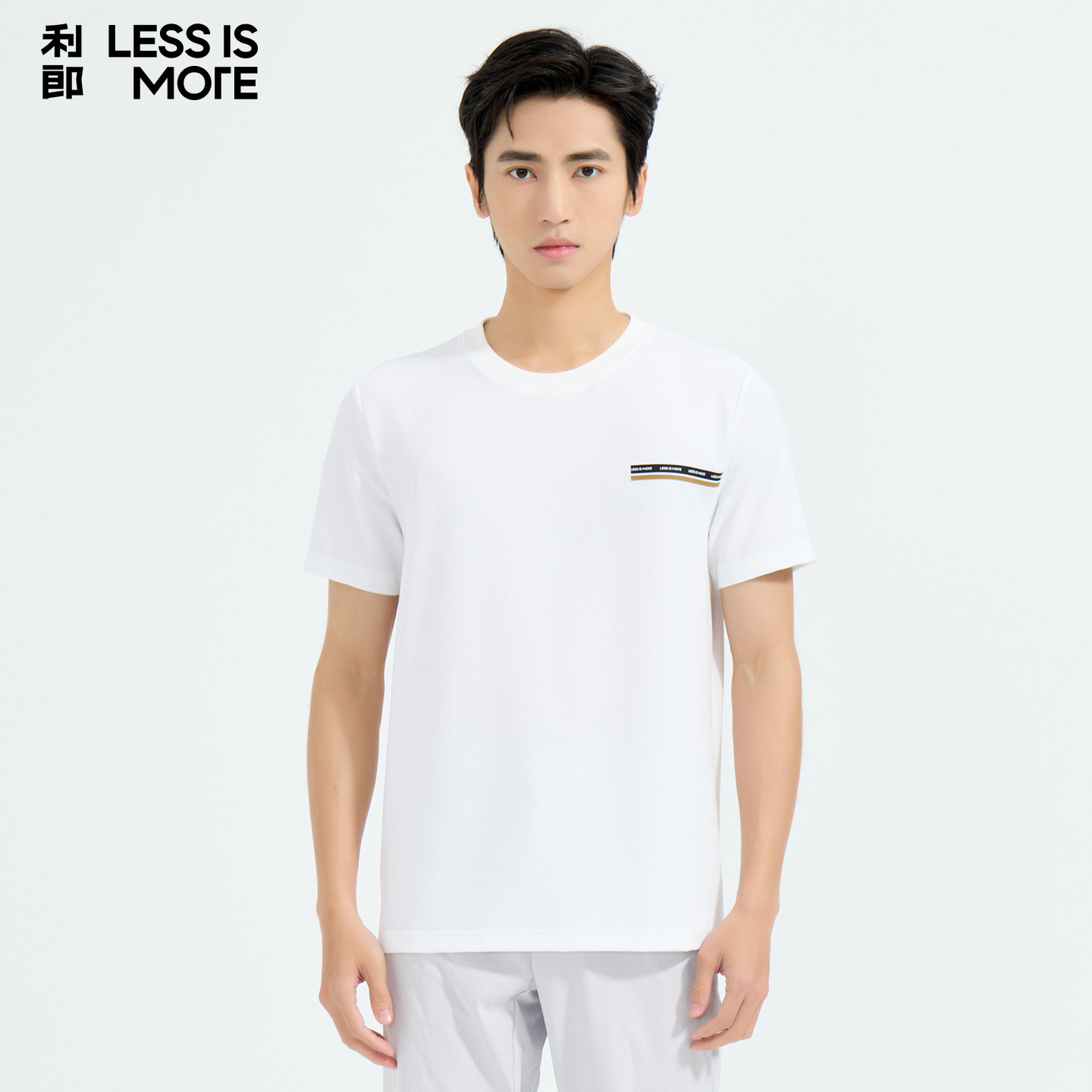 【商场同款】利郎奥莱短袖t恤衫2026年夏季新款时尚休闲圆领短t男
